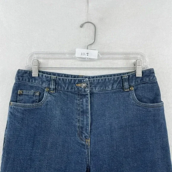 Charter Club Jeans Women's Sz 8P Blue Laura Fit Straight High-Rise Stretch Denim - Picture 11 of 11